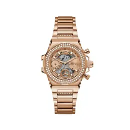 Guess Multicolor Stainless Steel Watch gugw0552l3ac, Quartz Analogical Pink Case