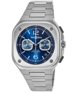 BR05C-BLU-ST/SST Bell & Ross Chronograph Automatic Steel Men's Watch