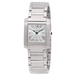 Cartier Franaise Small Model Silver Dial Watch wsta0129
