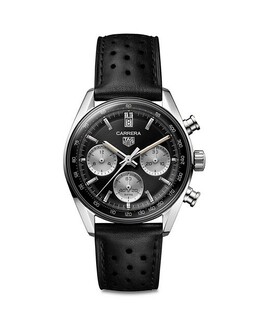 Часы Carrera Timeless с хронографом, 39 мм Tag Heuer, цвет Black 4754139 | black