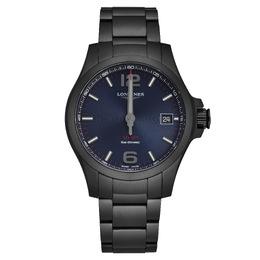 Longines Conquest V.H.P. Quartz Blue Dial Mens Watch l3.716.2.96.6