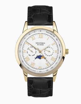 Мужские часы Armstrong 40 мм с фазами Луны в золоте Sekonda 139596534 | gold