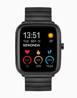 Умные часы Motion plus унисекс черного цвета Sekonda 139596552 | black