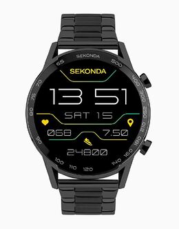 Мужские смарт-часы Active plus 45 мм черного цвета Sekonda 139596558 | black