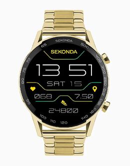 Мужские смарт-часы Active plus 45 мм в золотом корпусе Sekonda 139596663 | gold