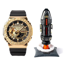 Часы Casio G-Shock Analog-Digital 'Black Gold', черный gm-2100mg-1apfm_person | black