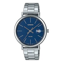 Часы Casio Male DRESS Japan / South Korea Fashion Sports Blue Analog, синий mtp-e175d-2evdf | blue