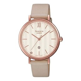 Часы Casio SHEEN Waterproof Quartz Sapphire Crystal Pink Analog, розовый she-4539cgl-7aupr | pink