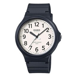 Часы Casio Waterproof Sports Mens Black Analog, черный mw-240-7b | black