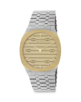 Часы Gucci 25H, 34 мм, золотой 4127507 | gold/silver