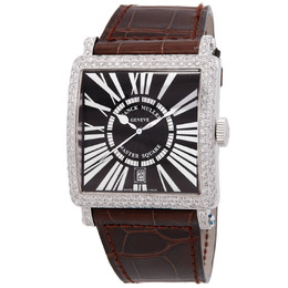 FRANCK MULLER 6000 H SC DT D AC Automatic Diamond Black Dial Square Case Watch