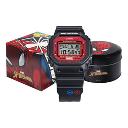 Часы Casio G-Shock Square 'Black Red', черный dw-5600spider-1pr | black/red
