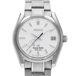 Pre-owned Grand Seiko Spring Drive Automatic White Dial Mens Watch sbga125