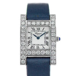 Pre-owned Chopard Your Hour Quartz Diamond White Dial Mens Watch 12/7405
