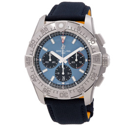Men's Breitling Super Avenger B01 Chronograph Automatic Blue Dial Titanium Case Watch - Article: EB0148101C1X1