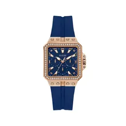 Guess Purple Silicone Watch gugw0618l2ac Analog Quartz Movement