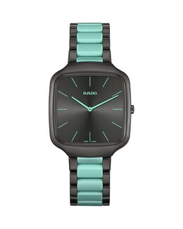 Часы True Square Thinline x Le Corbusier, 37 x 43 мм Rado, цвет Blue 4945216 | black/blue