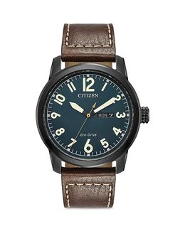 Часы Eco-Drive Garrrison Weekender, 42 мм Citizen, синий 4416413 | blue