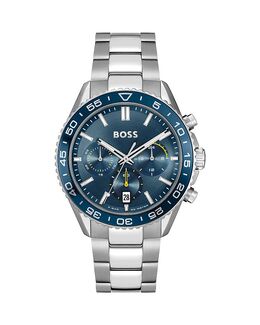 Бегун Часы мужские, 43 мм Hugo Boss, синий 5064103 | blue