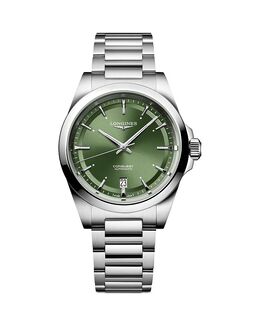 Часы Conquest Sunray Green, 38 мм Longines, зеленый 5222562 | green