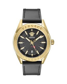Часы V-Code GMT, 42 мм Versace, черный 5465142 | black