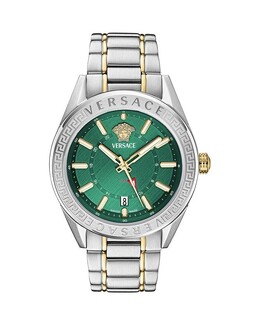 Часы V-Code GMT, 42 мм Versace, зеленый 5465145 | green