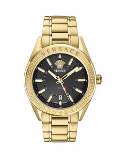 Часы V-Code GMT, 42 мм Versace, черный 5465146 | black