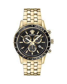 Спортивные часы-браслет с хронографом, 44 мм Versace, черный 5465157 | black