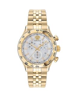 Часы-браслет Hellenyium Chronograph, 44 мм Versace, белый 5465162 | white