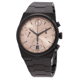 Movado Bold Quest Chronograph Quartz Rose Gold Dial Mens Watch Model 3601245