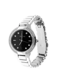 Часы с бриллиантами на циферблате Bulova, серый 96r207 | grau