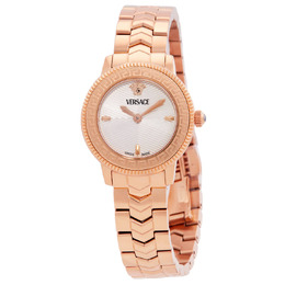 Versace V-Icon Quartz White Dial Ladies Watch - Article: VEUCA0724