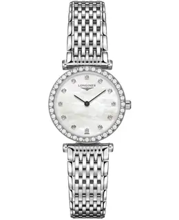 Longines La Grande Classique Mother of Pearl Dial Diamond Stainless Steel Women's Watch Model L4.341.0.80.C