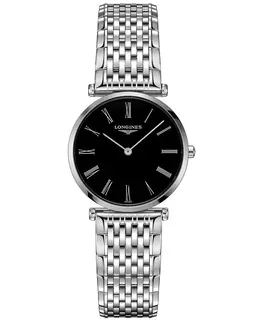Longines La Grande Classique Quartz Black Dial Stainless Steel Women's Watch, Model L4.512.4.51.C