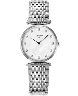 Longines La Grande Classique Quartz Mother of Pearl Diamond Dial Stainless Steel Women's Watch L4.512.4.87.C