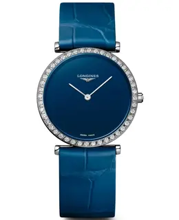 Longines La Grande Classique Quartz Blue Dial Diamond Women's Watch Model L4.523.0.90.B
