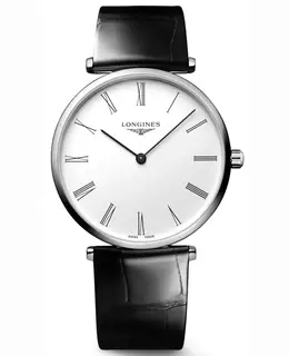 Longines La Grande Classique Quartz White Dial Leather Strap Women's Watch, Model L4.866.4.11.B