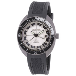 Bulova Oceanographer GMT Automatic White Dial Mens Watch 98b407