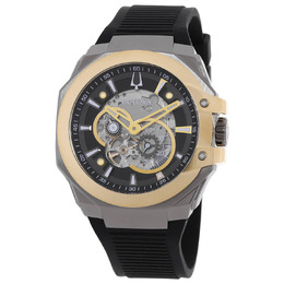 Bulova Maquina Automatic Grey Dial Mens Watch 98a310