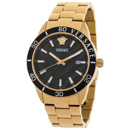 Versace Greca Urban Quartz Black Dial Mens Watch veyca0724