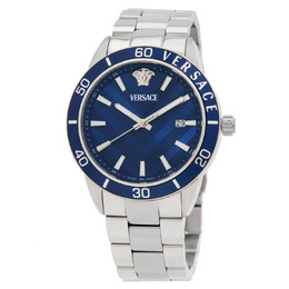 VEYCA0424 Versace Greca Urban Mens Quartz Watch Blue Dial