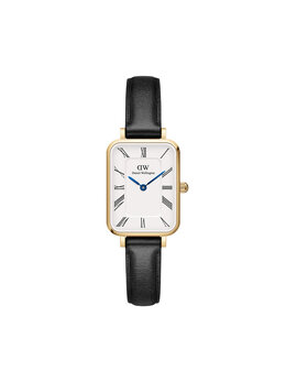Часы Quadro Roman Numerals Sheffield DW00100692 Daniel Wellington, черный quadro roman numerals sheffield dw00100692 | schwarz
