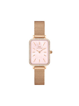 Часы Quadro Mesh DW00100669 Daniel Wellington, розовый quadro mesh dw00100669 | roségold