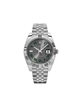 Rolex [PRE-OWNED] OysterPerpetual Datejust 27032040, Grey Stainless Steel, 41mm Round Face