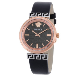 Versace Mythos Quartz Black Dial Ladies Watch vetca0224