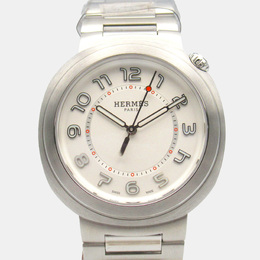 Hermes Silver Stainless Steel Cut SD1.510 Automatic Women's Wristwatch 36 mm 1134741