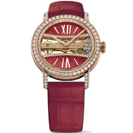 Corum Corum Bridge Hand Wind Diamond Red Dial Mens Watch B113/03277