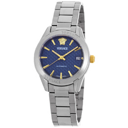 Versace Greca Classic Automatic Blue Dial Ladies Watch vesca0224