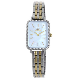 Daniel Wellington DW00100671 - Quadro Quartz Crystal White Mother of Pearl Dial Ladies Watch
