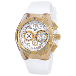 Technomarine Cruise GMT Quartz Crystal White Dial Ladies Watch TM-121003